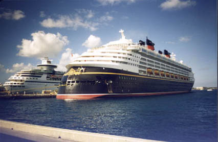 Disney boat rear view